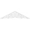 Ekena Millwork Pitch Athens Architectural Grade PVC Gable Pediment, 48"W x 12"H x 1"P (6/12) GPP048X012X100ATH - alternate 3